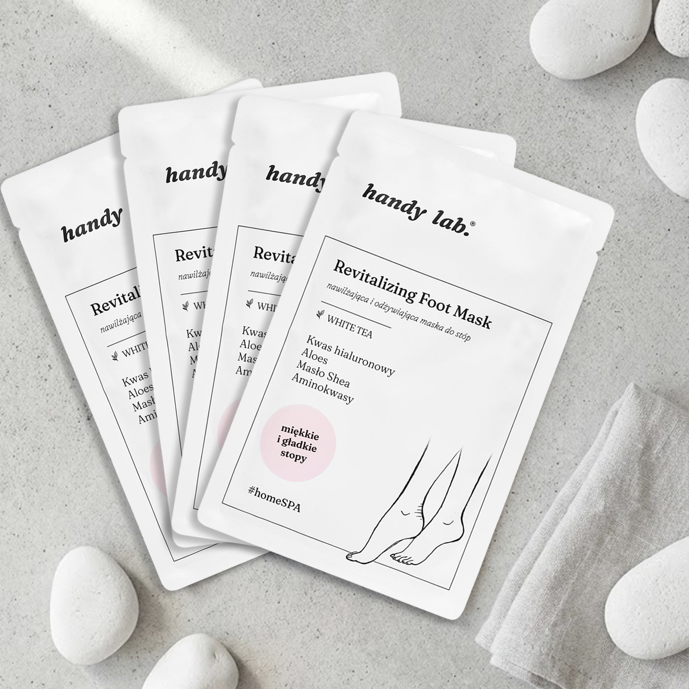 Maska do stóp w skarpetkach – Nawilżająca – zestaw 4 szt.