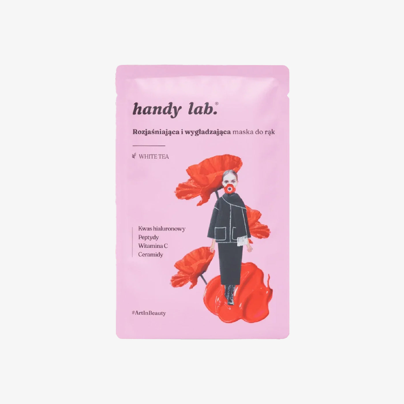 Rozświetlająca maska do rąk White Tea