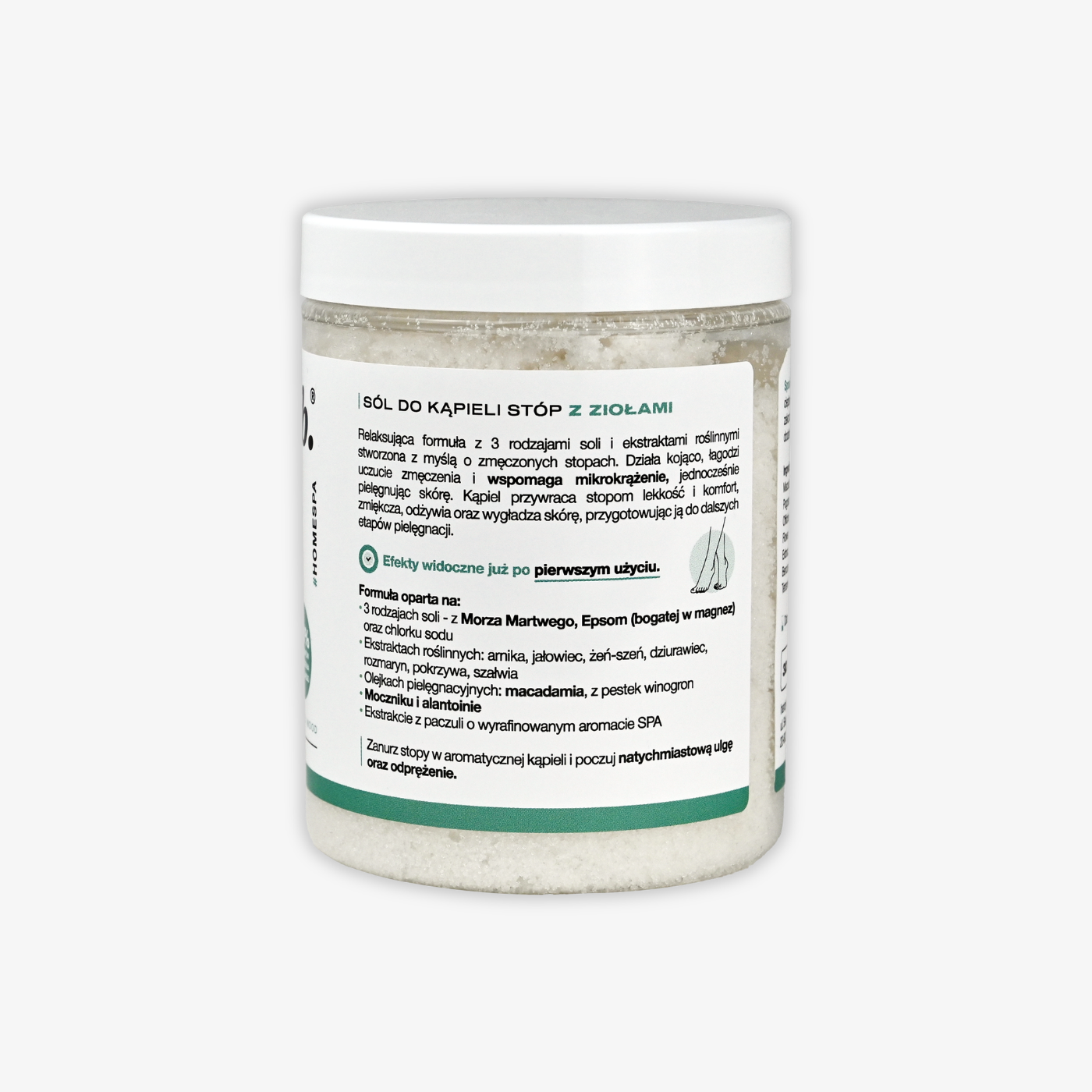 Herbal foot bath salt enriched with essential oils – Patchouli Mood